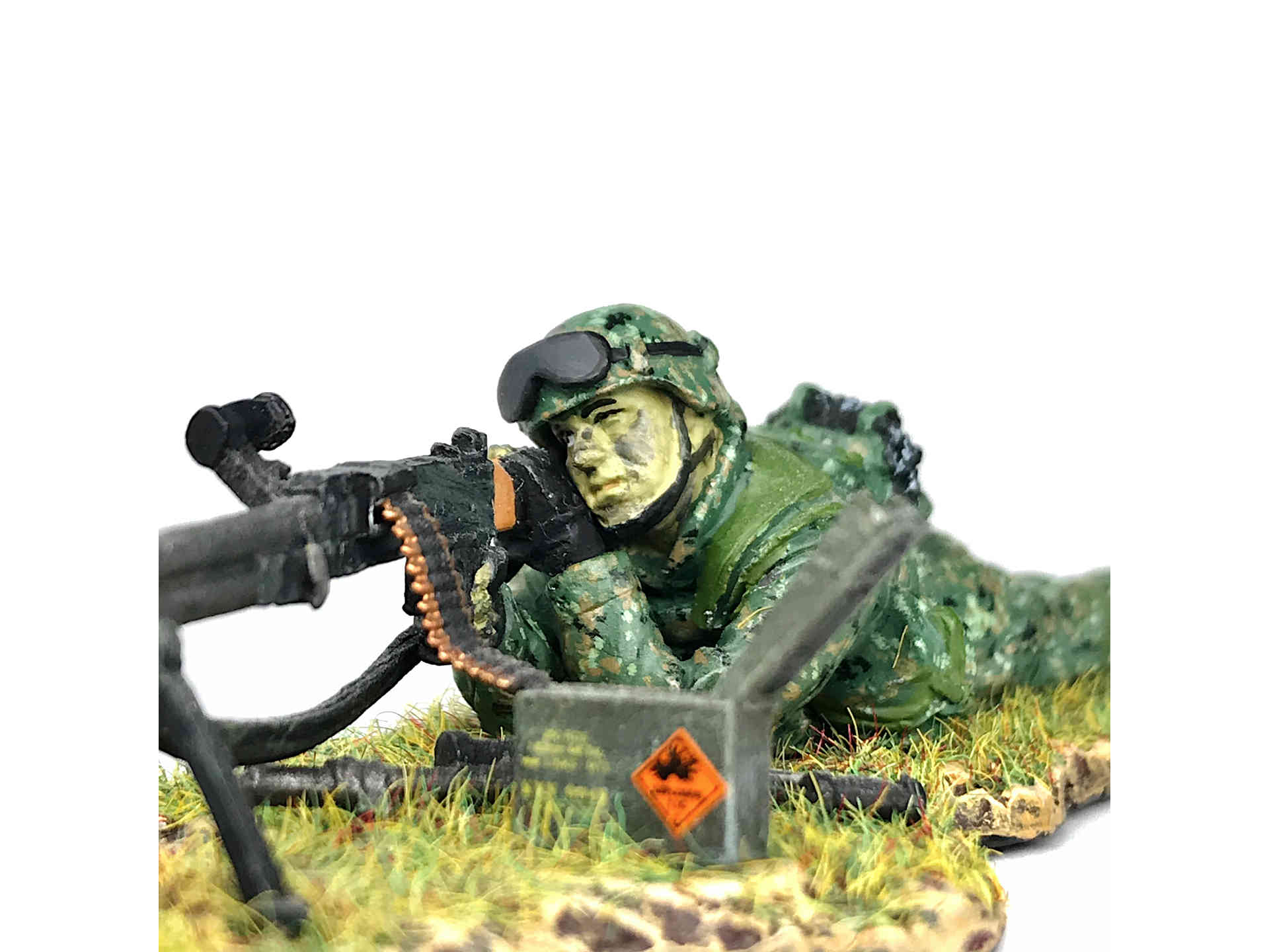 Singapore Army miniature GPMG Gunner Firing (cover)