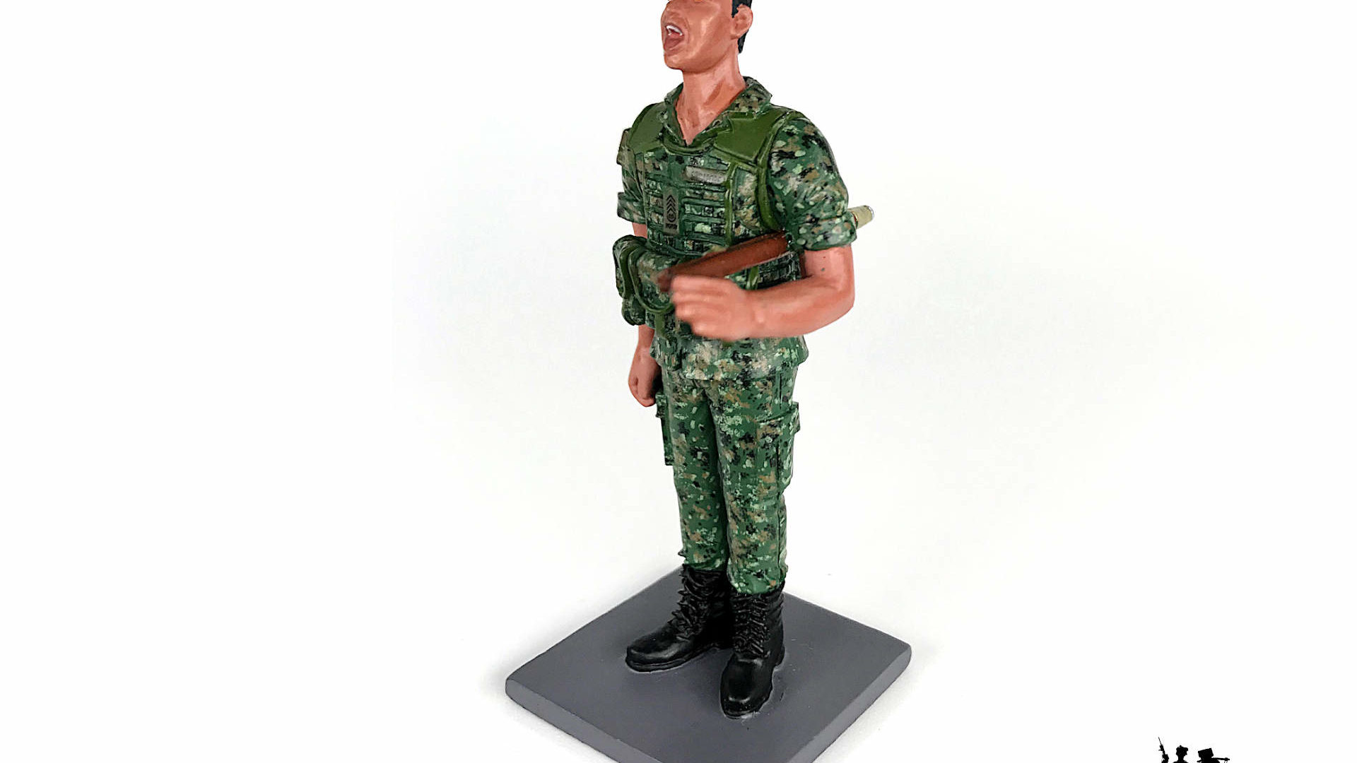 Miniature SAF Regimental Sergeant Major RSM Figurine Miniature Stories