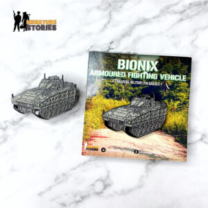 Bionix AFV Nickel Plated Enamel Pin Badge (1)