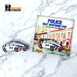 Police Fast Response Car Nickel Plated Enamel Pin Badge (1)