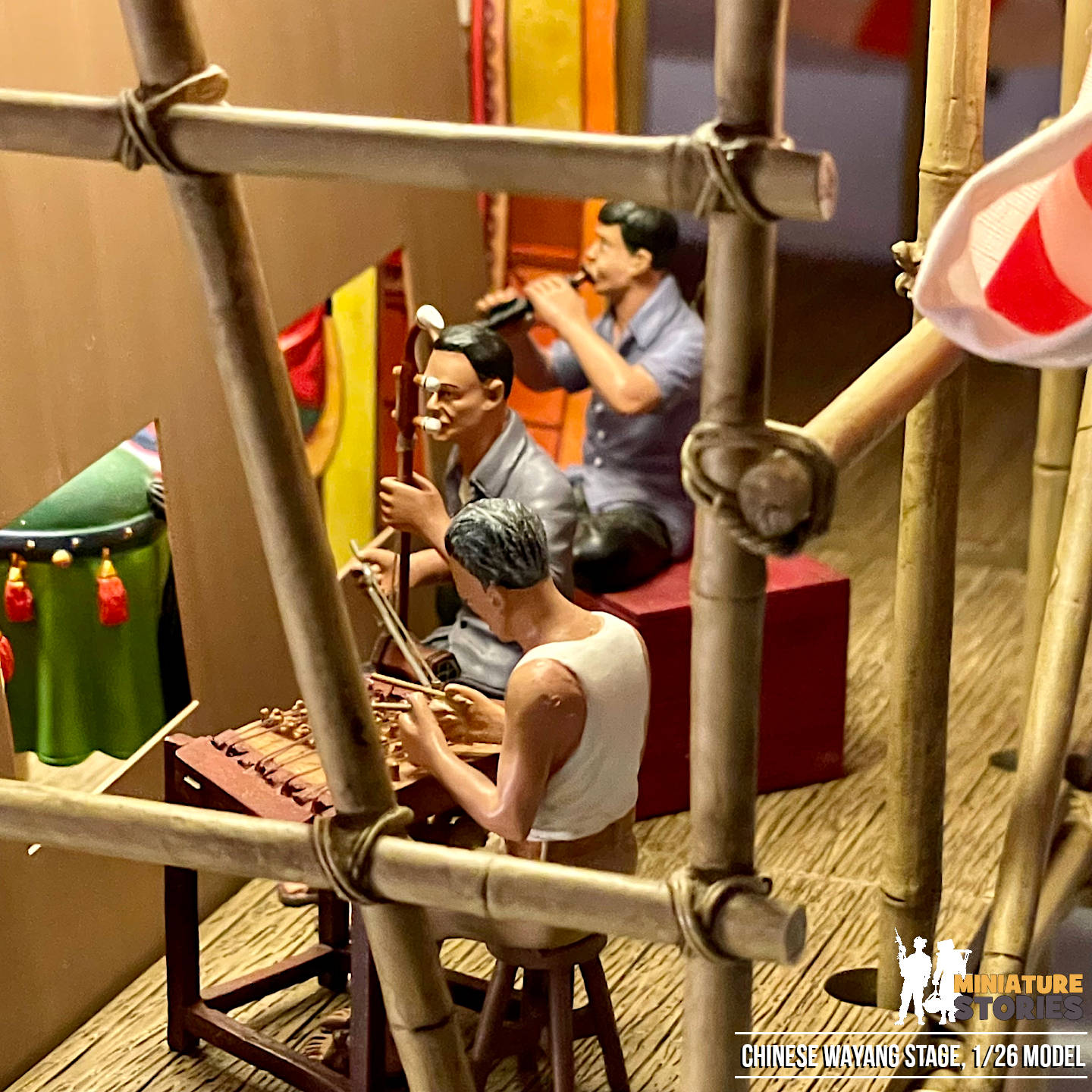 Miniature Wayang Chinese Street Opera Stage (C1)