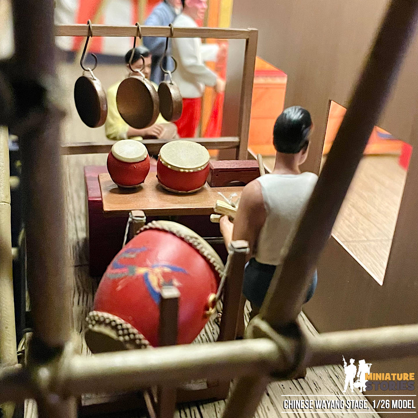Miniature Wayang Chinese Street Opera Stage (C3)