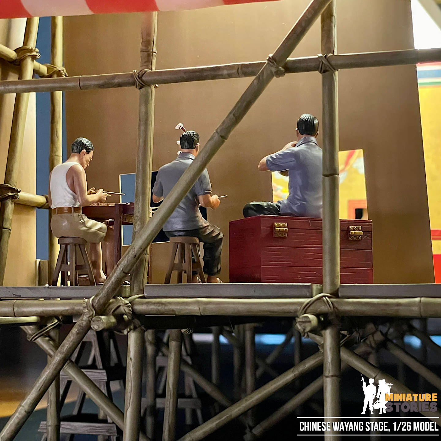 Miniature Wayang Chinese Street Opera Stage (C4)