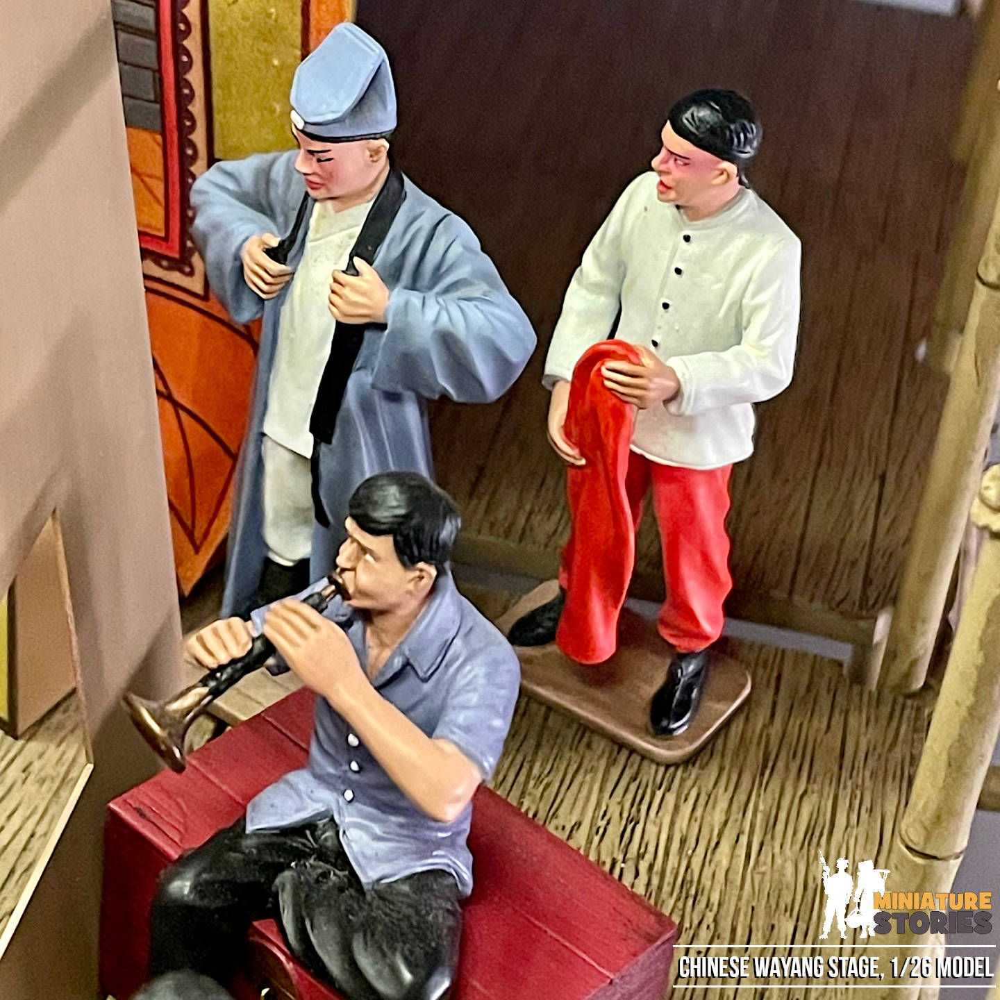 Miniature Wayang Chinese Street Opera Stage (C6)