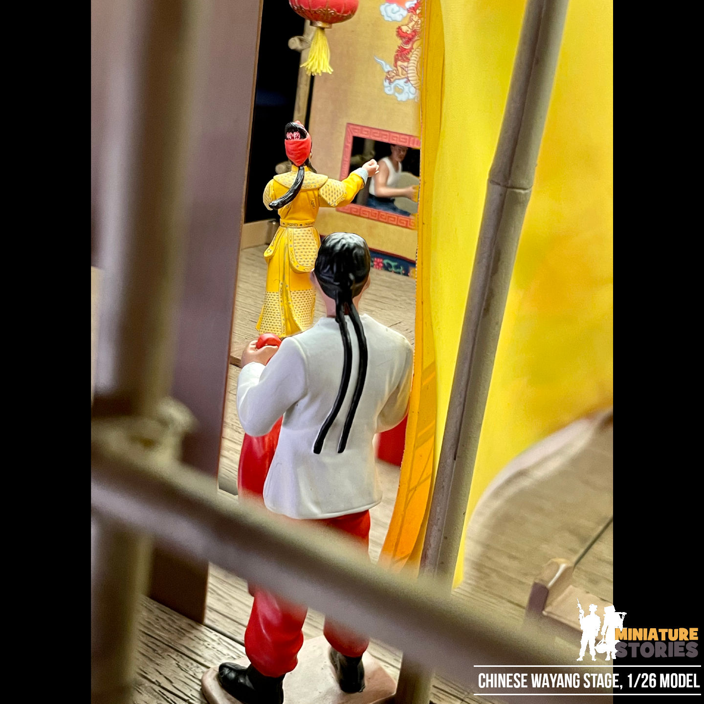 Miniature Wayang Chinese Street Opera Stage (C7)