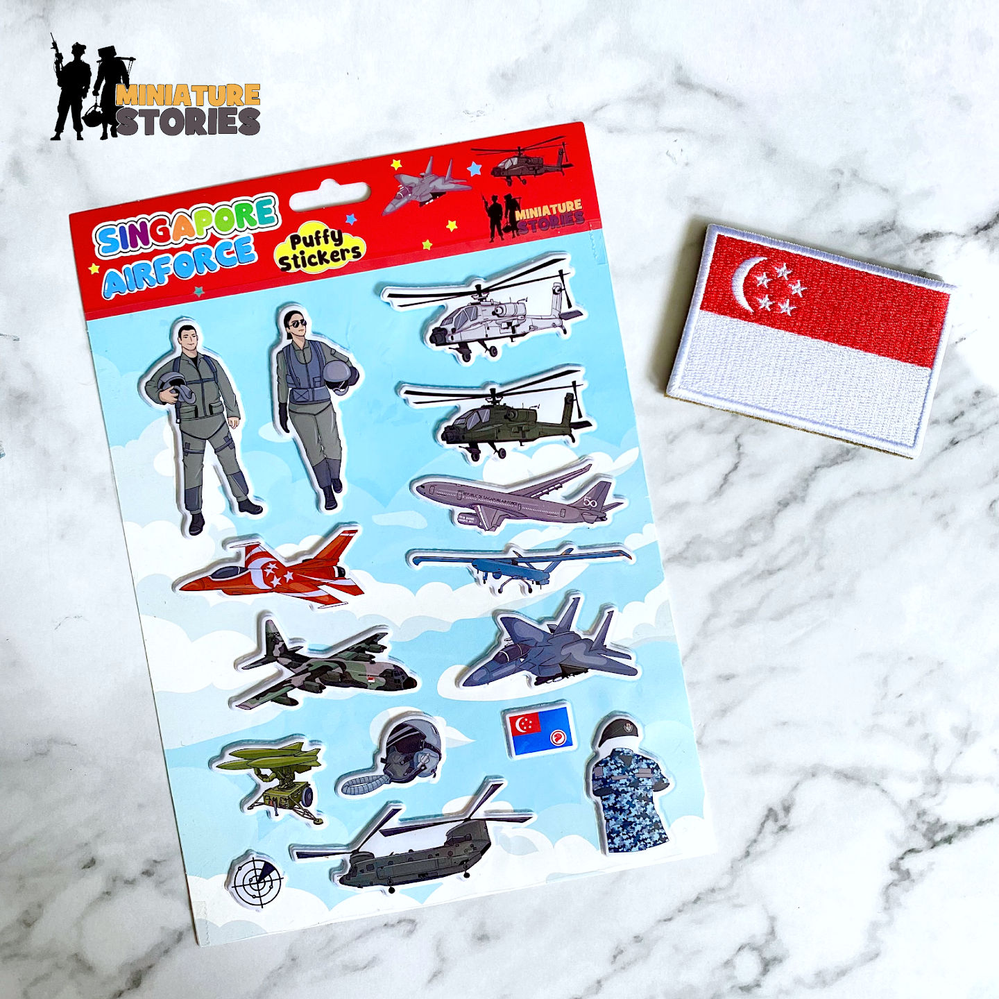 SAF and HomeTeam Stickers (Singapore Airforce)