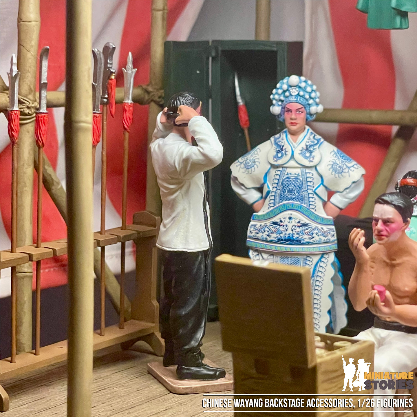 Miniature Wayang Chinese Street Opera Complete E10