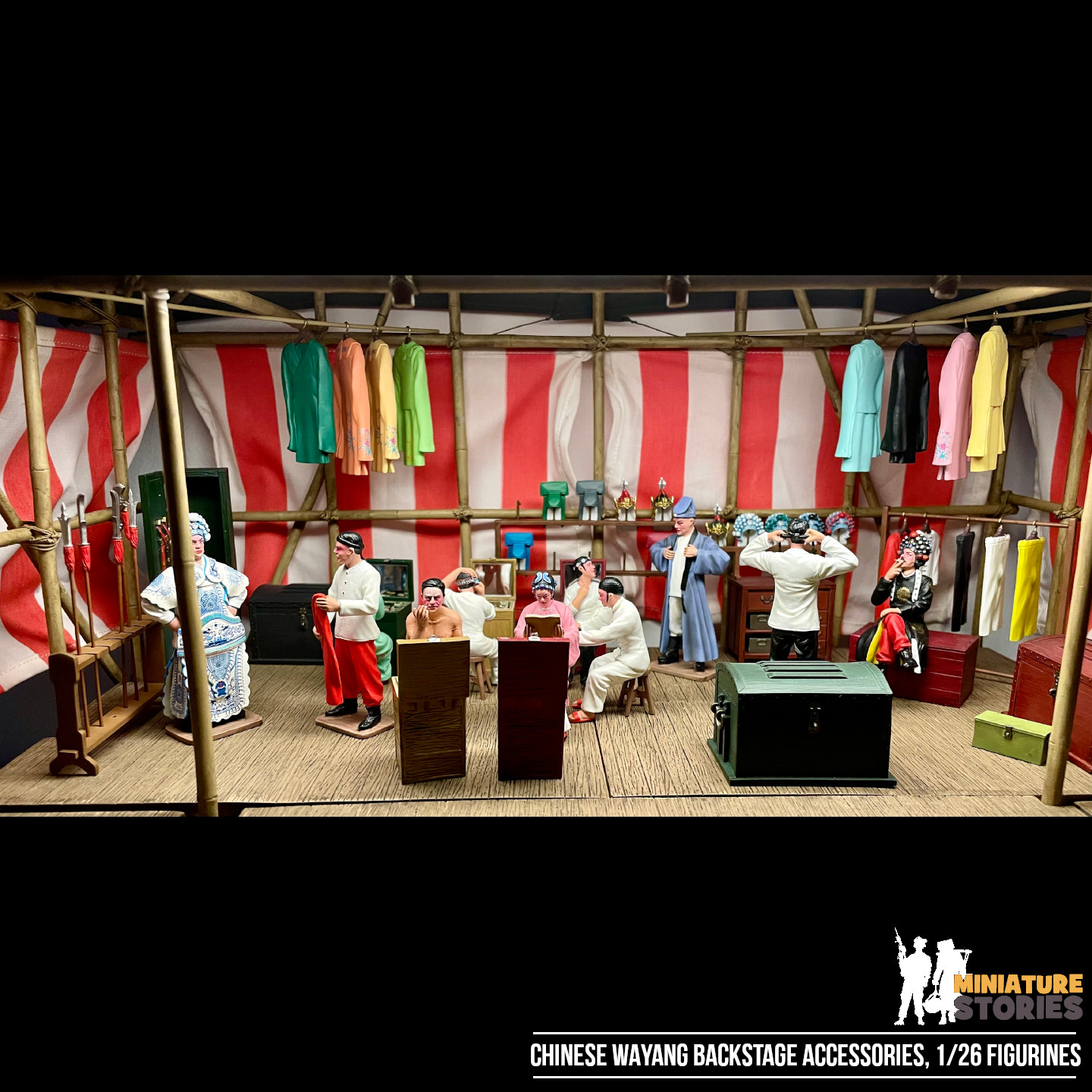 Miniature Wayang Chinese Street Opera Complete E2
