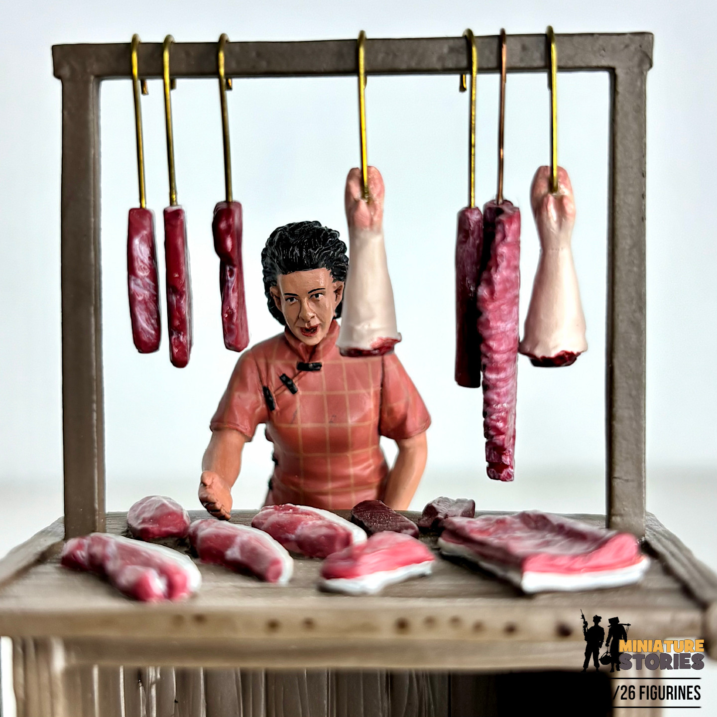 Miniature Figurines of Meat Butcher 6b